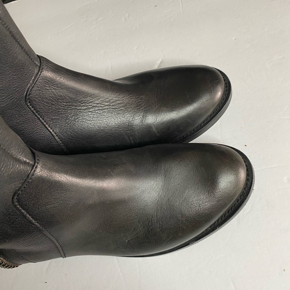Arturo Chiang Atalicity Black Leather Knee High Riding Boots 7.5 Equestrian - Picture 12 of 15